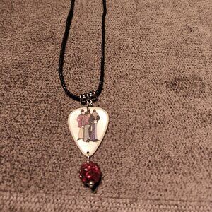 THE BEATLES GROUP GUITAR PICK NECKLACE